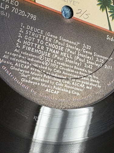 Original 1975 kiss alive - original,