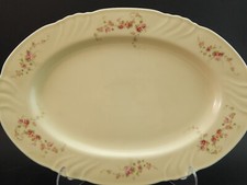 ANTICO VASSOIO OVALE PREZIOSA PORCELLANA ROSENTHAL THOMAS IVORY BAVARIA #1674