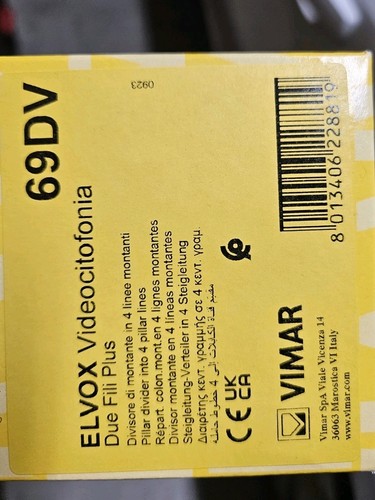 Vimar elvox 69dv - vimar,