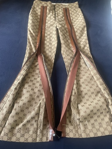 Pantalone gucci stampa tela - gucci,