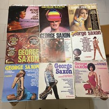 Lotto 9 LP George Saxon Disco Vinile 33 Giri Joker come da foto