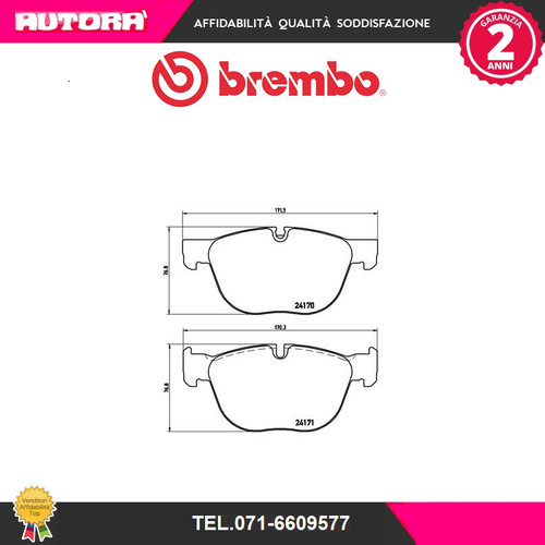 P06049 kit pastiglie freno - kit,