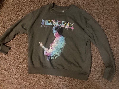 Felpa jimi hendrix grigia - felpa,