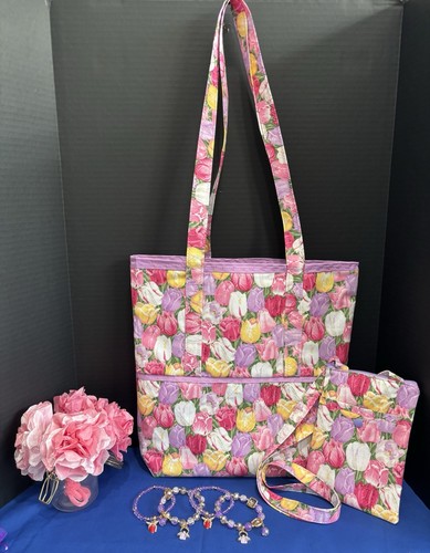 Borsa trapuntata tulipani - trapuntata,