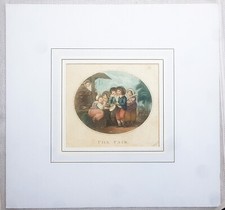 Francesco Bartolozzi stampa antica 1795 the fair la fiera