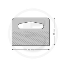 Ganci per blister autoadesivi