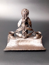 CALAMAIO FASCISTA IN FERRO BATTUTO EPOCA PNF VENTENNIO FASCISMO SCRIVANIA