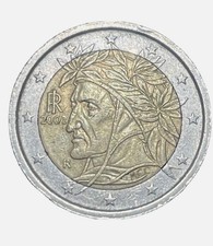Moneta Dante Alighieri 2 euro