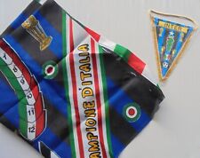 INTER INTERNAZIONALE anni 80 13 scudetto Gagliardetto e foulard / bandiera