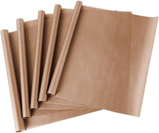 5 Pezzi Fogli Teflon, Carta Da Forno Riutilizzabile, Fogli Di Teflon PTFE, per F