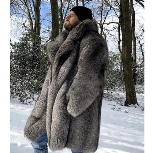 Cappotto pelliccia uomo