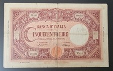 CINQUECENTO 500 LIRE BARBETTI GRANDE C DECRETO 22/07/1946 REPUBBLICA ITALIANA