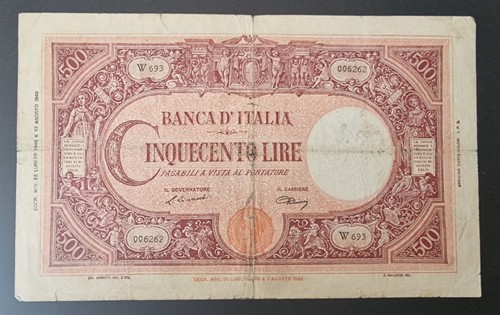 Cinquecento 500 lire - lire, barbetti