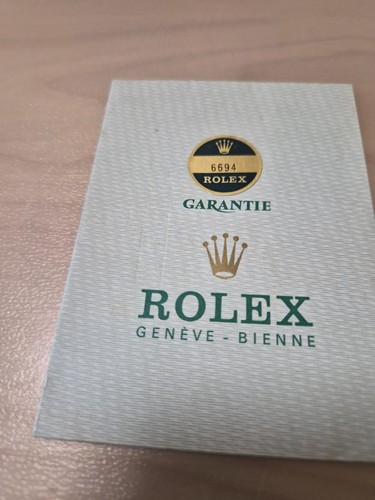 Garanzia originale rolex - originale,