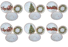 Brandani servizio piatti tavola 18 pezzi Christmas 89900 natale natalizio