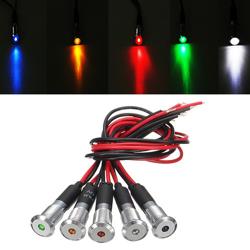 8mm spia led luce - spia, metallo