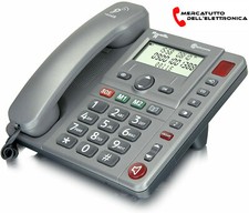 Telefono Fisso da Casa, Tasti Grandi per Persone Anziane Amplicomms PowerTel 96