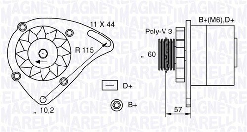 Magneti marelli 063321173010 - magneti,