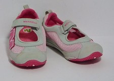 Scarpe da spiaggia Merrell Relay Tour rosa rete grigio nabuk acqua junior ragazze 4 US OTTIME CONDIZIONI