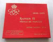 Monaco Ranieri III - Serie 1974 8 monete FdC - Anno Regni XXV - Prima emissione