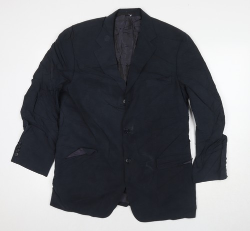 Giacca tuta uomo blu lyocell