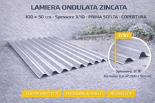 Lamiera Ondulata Zincata