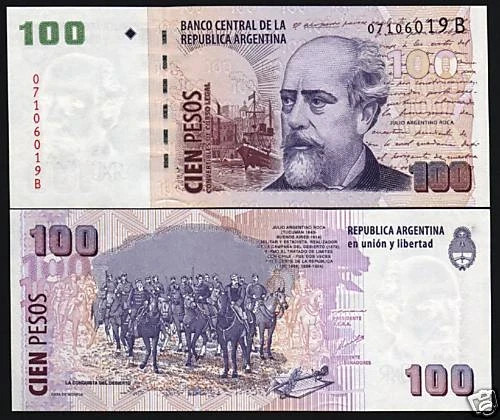 Argentina 100 pesos 351 - pesos, 1999