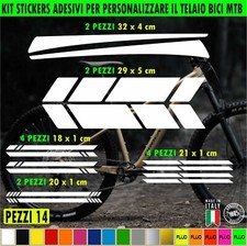 Kit 14 Adesivi Telaio Bici Bicicletta MTB fat bike Universale Protezione c.2022