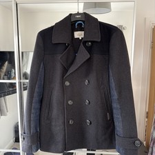 Superdry Commodity Peacoat doppiopetto nero, taglia XL
