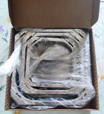 Sambonet 3 Teglie quadrate da forno Acciaio Inox con pinza Nuove