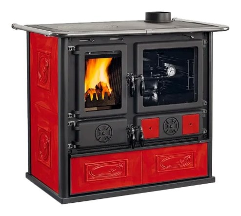 Cucina legna 8kw rosa vst - cucina,
