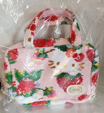 Sanrio Hello Kitty FEILER Mini Pouch Bag Borsa a mano Rosa Fragola 5,7" × 7,3" JP
