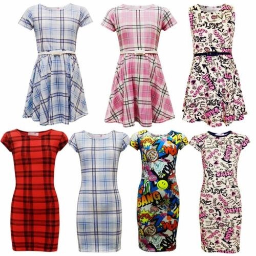 Bambine tartan azteco floreale - bambine,