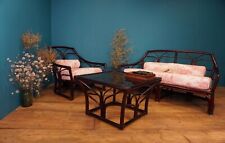 SET DIVANO POLTRONA TAVOLINO BAMBU' BAMBOO VIMINI MIDOLLINO GIARDINO PORTICO