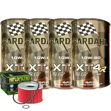 Kit Tagliando Olio Bardahl XT4R 10W60 + Filtro Per Honda CB750 RC01 1979>1982