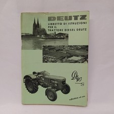 Libretto istruzioni trattore diesel Deutz D40 Elenco trattore TM 20048 macchie