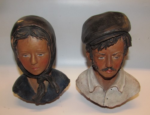 Coppia teste ceramica - coppia, di