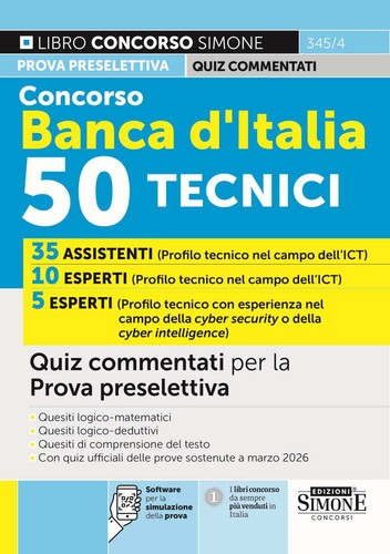 Libri concorso banca italia - concorso, d'italia