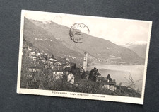 Cartolina Oggebbio (VB)- Lago Maggiore, Panorama. Timbro Servizio Mobile- 1922.