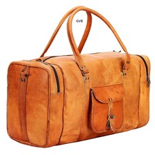 Grandi Vintage Uomo 30 " Tote IN Pelle Viaggio Borsa Valigia da duffle Palestra