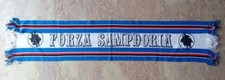 Sciarpa FORZA SAMPDORIA VINTAGE Scarf-Bufanda CALCIO Football SOCCER Gadget RARA