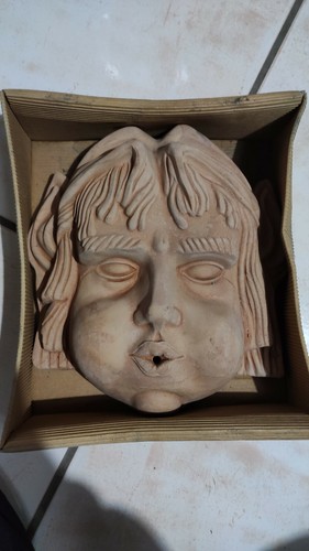 Maschera bassorilievo eolo - maschera,