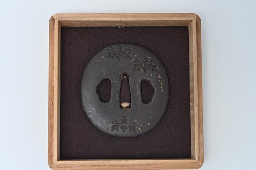 Tsuba giapponese antico ferro