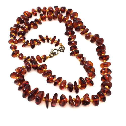 Collana filo graduata pepita