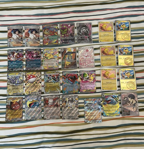 Lotto carte fullart - 24, ar/fullart/ex