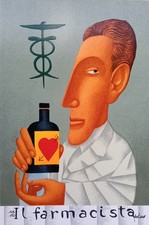 Franco Fortunato - Serigrafia originale numerata e firmata