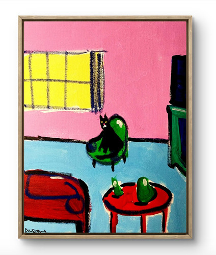 Quadro acrilico arte moderna