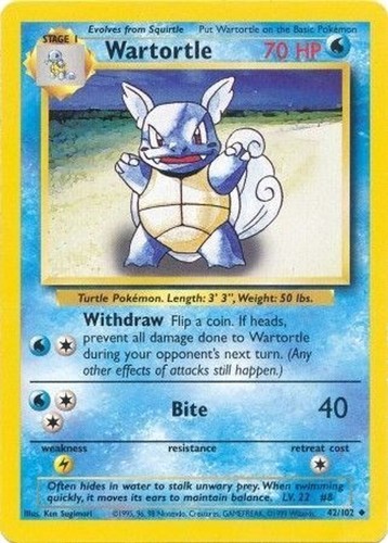 Wartortle 102 pokemon - -,