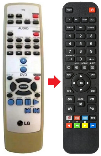 Telecomando adatto per - , lg