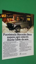 Pubblicità 1986- MERCEDES BENZ GE GD -automobile Advertising Pubblicité clipping